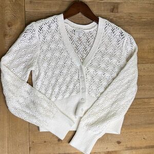 Abercrombie Kids Ivory Knit Cardigan